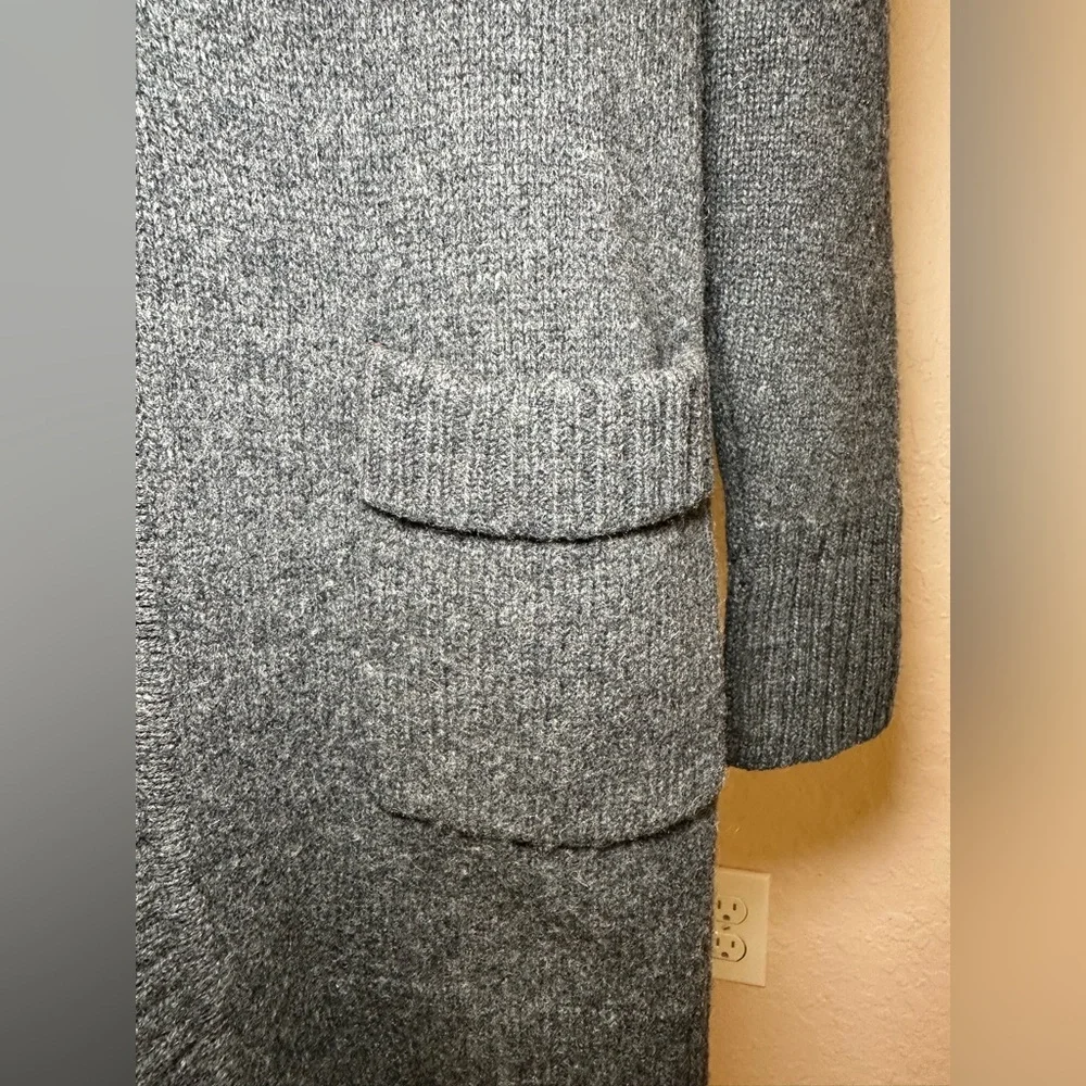 Fishermen Out of Ireland wool sweater grey gray longline chunky knit heavy thick